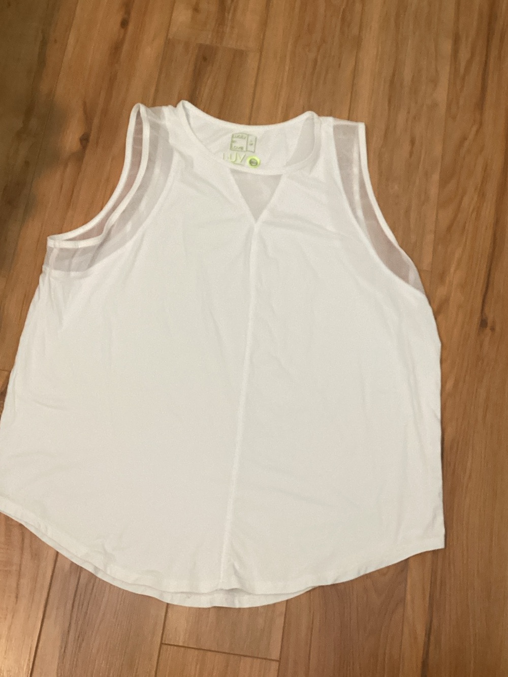 Lucky in Love White Chill Out tank